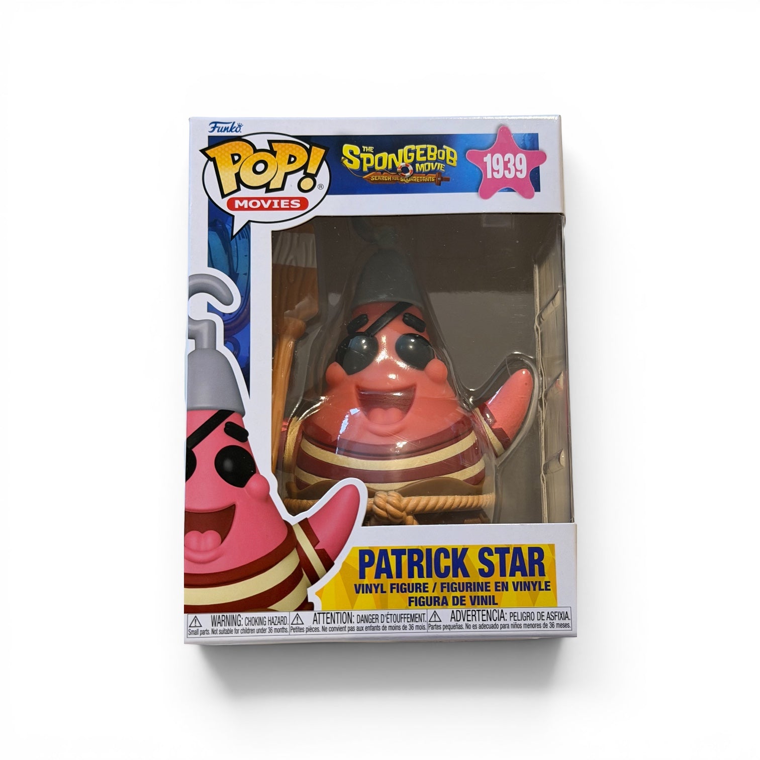 Funko Pop Patrick Star 1939 SpongeBob Movie Vinyl Figure Boxed