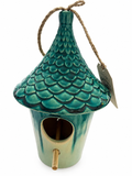 Glazed Ceramic Birdhouse