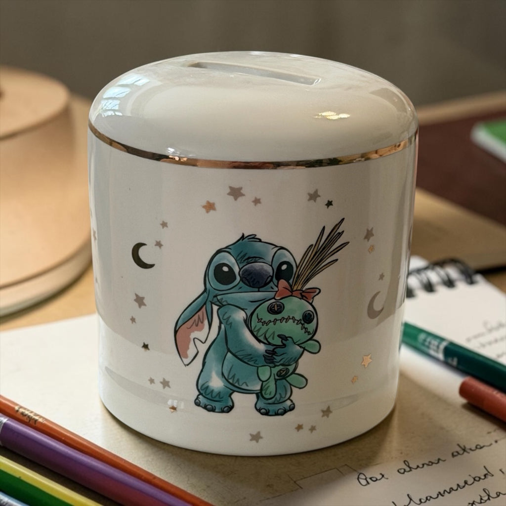 Disney Stitch Baby Ceramic Money Bank | Magical Beginnings Coin Bank Gift