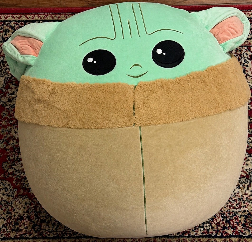 Star Wars Grogu Baby Yoda Squishmallows Jumbo Plush Cushion Soft Toy Large XL The Mandalorian