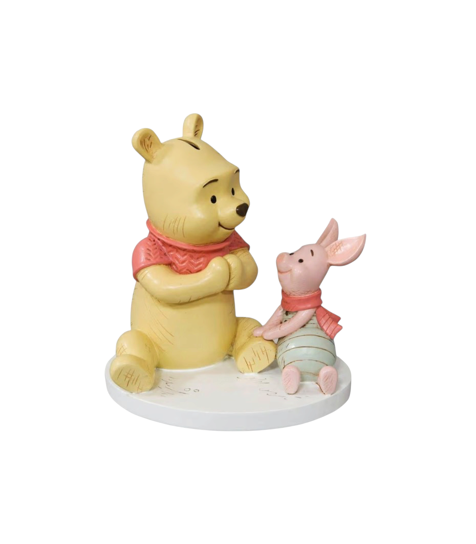 Winnie The Pooh And Piglet Decorative Money Box Ornament