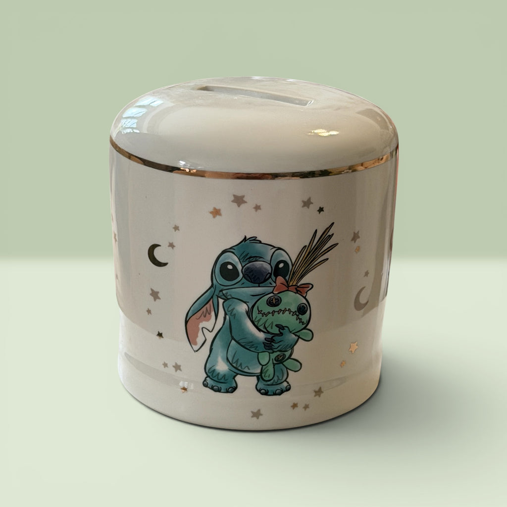 Disney Stitch Baby Ceramic Money Bank | Magical Beginnings Coin Bank Gift