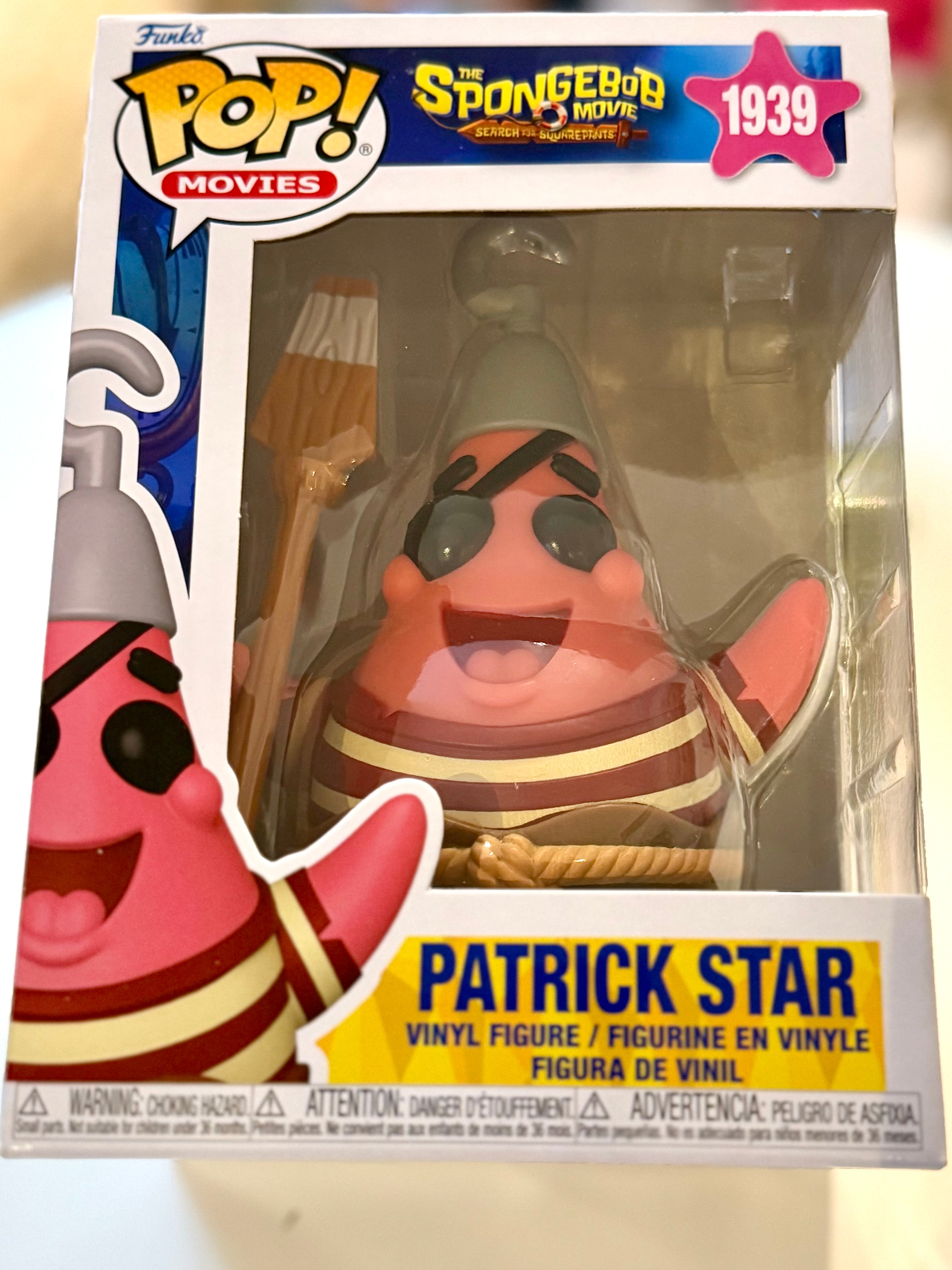 Funko Pop Patrick Star 1939 SpongeBob Movie Vinyl Figure Boxed
