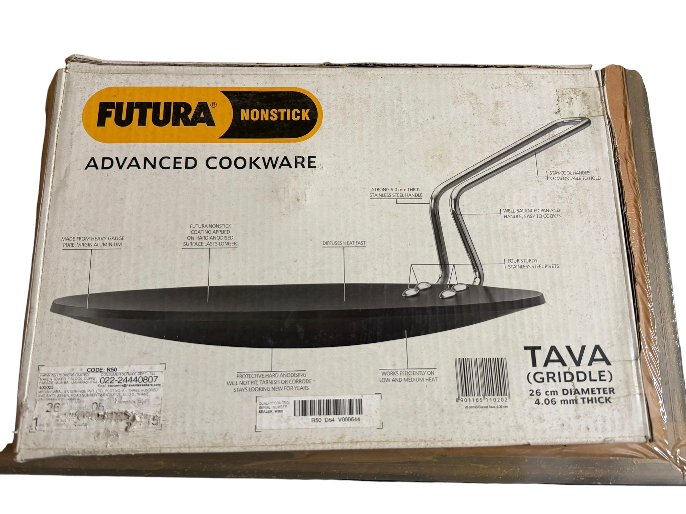 Hawkins Futura Non-Stick Tava (Griddle) – 26cm