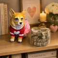 Corgi Love Décor Gift Set — Figurine + Marble Coasters