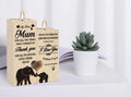 Mum Wooden Tealight Candle Holder Gift | Heart Design | Mother’s Day Present