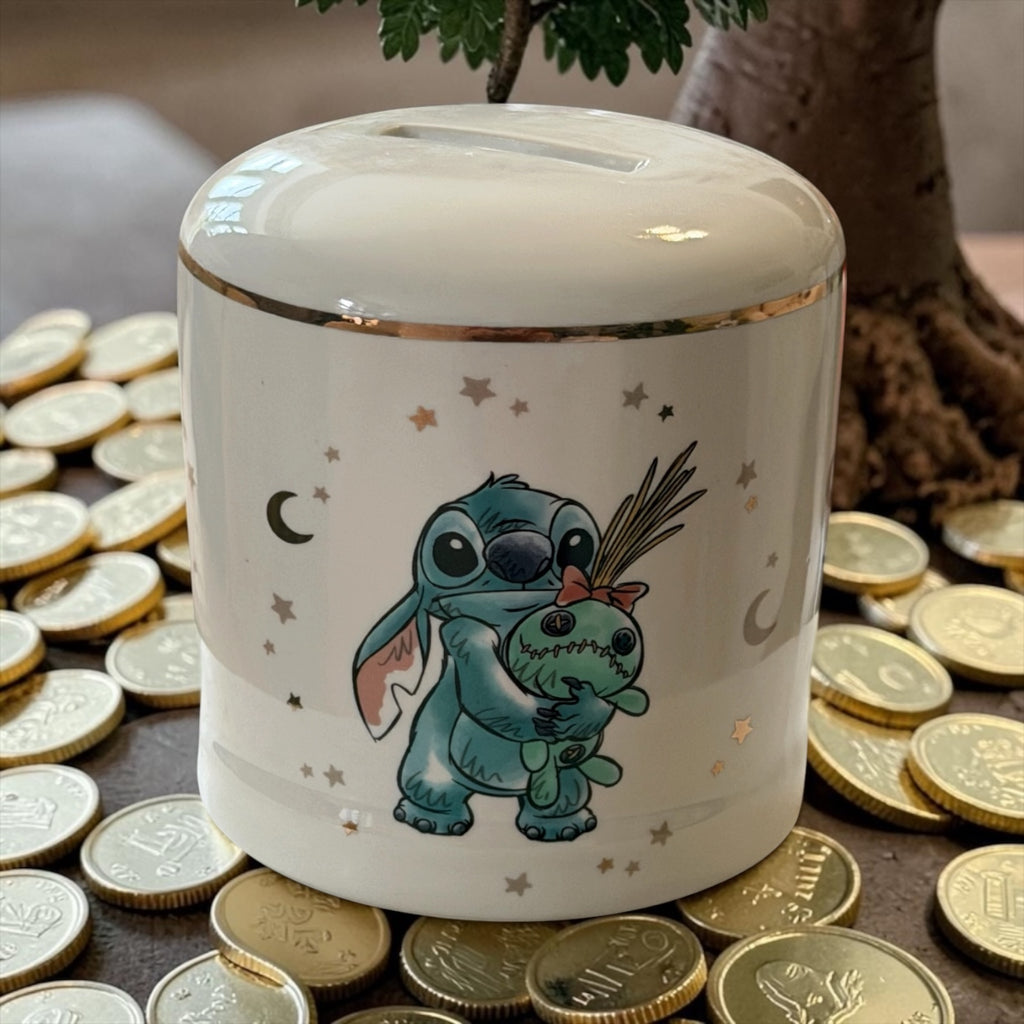 Disney Stitch Baby Ceramic Money Bank | Magical Beginnings Coin Bank Gift