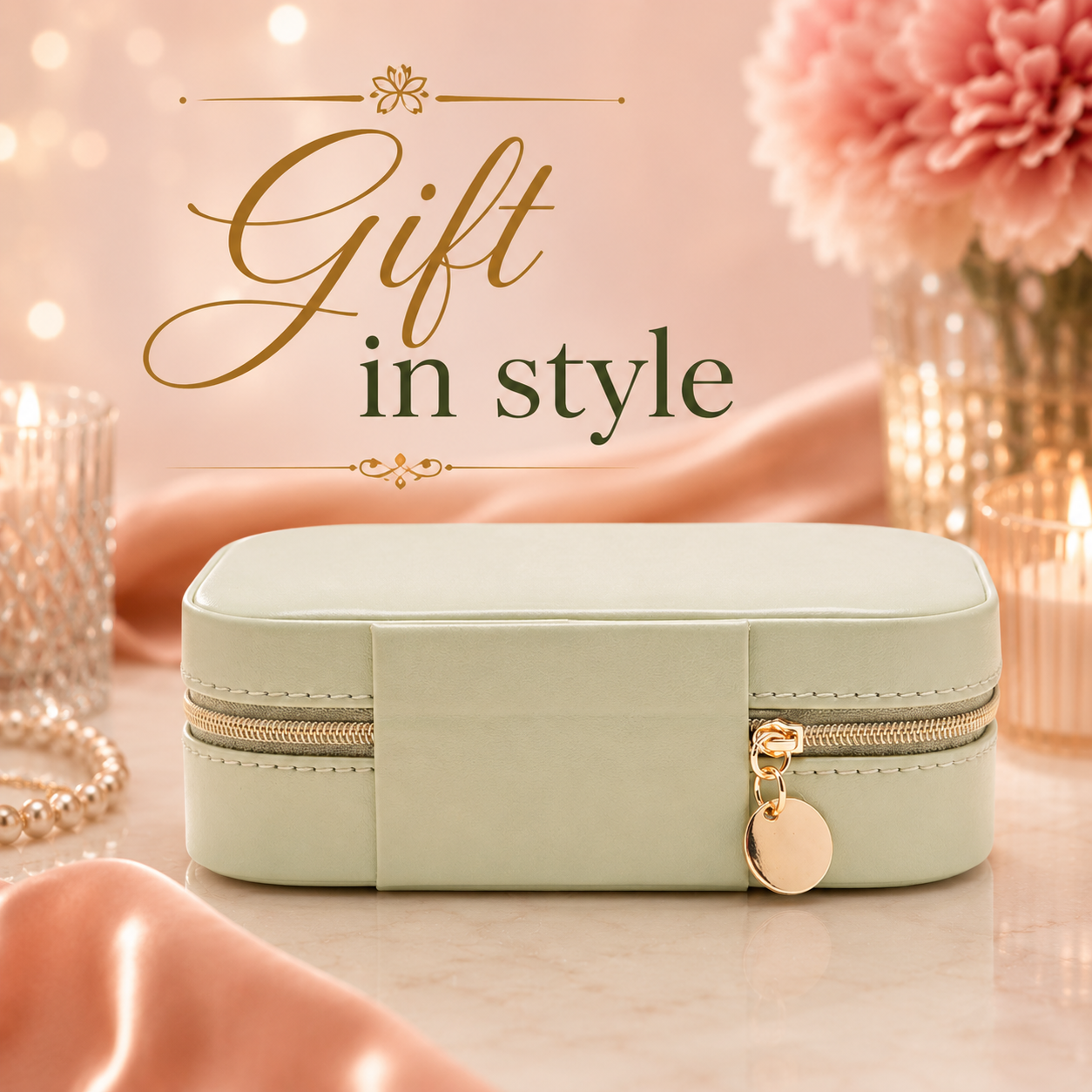 Sophia Lane Travel Jewellery Case | Floral Jewellery Organiser | GKB Prime