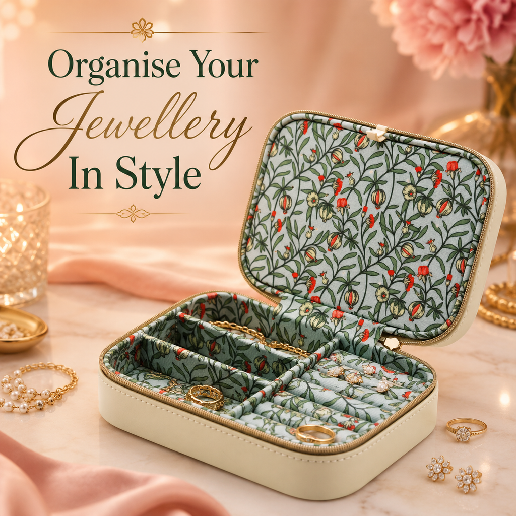 Sophia Lane Travel Jewellery Case | Floral Jewellery Organiser | GKB Prime