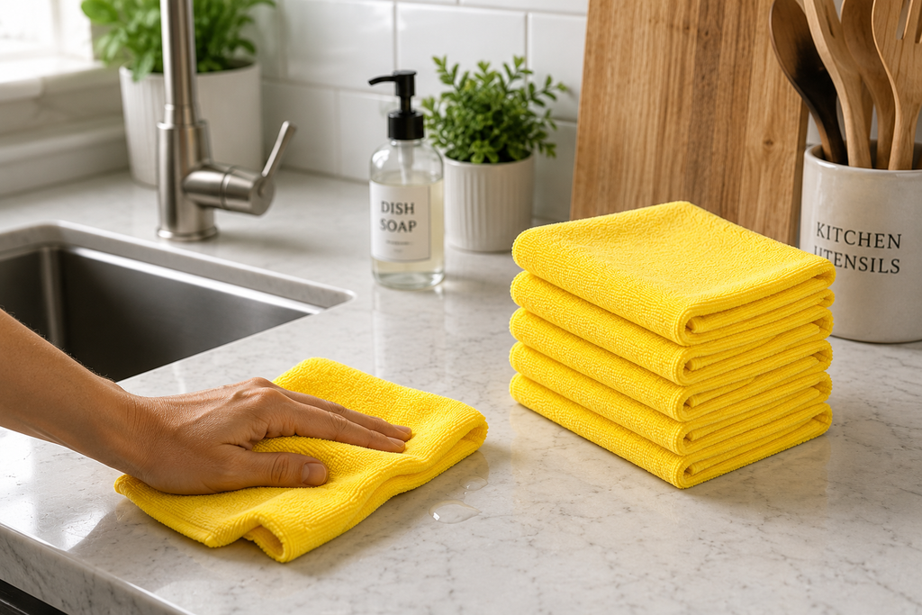 Pack of 6 KIRKLAND MICROFIBRE TOWELS