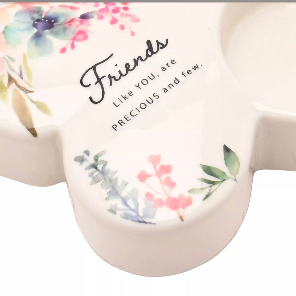 Cottage Garden Butterfly Tealight Holder – Friend Ceramic Candle Holder Gift for Best Friend
