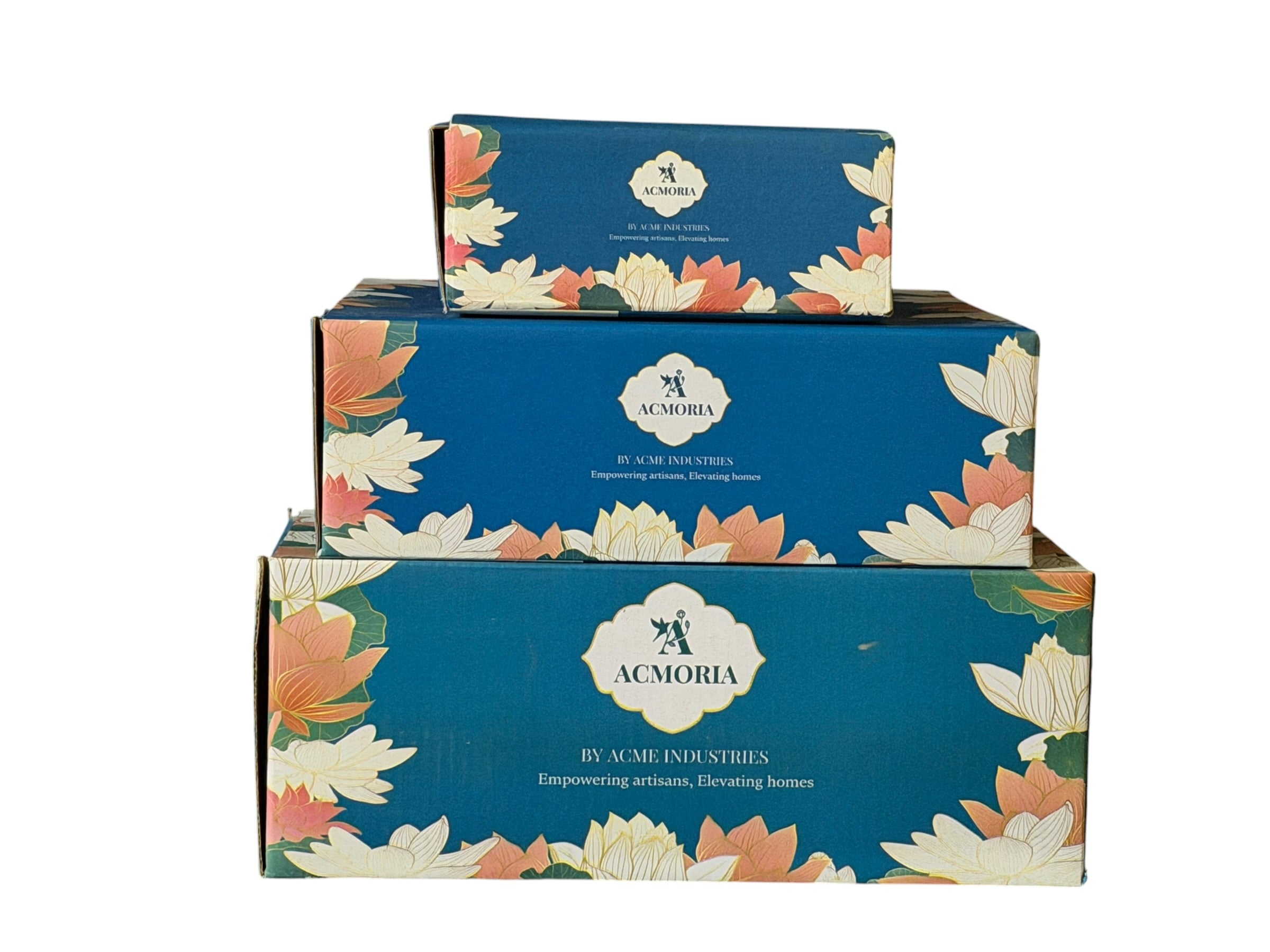 Luxury Floral Desk Gift Set – Desk Organiser, Tissue & Note Holder and Coaster Set | Premium Gift Boxed Collection