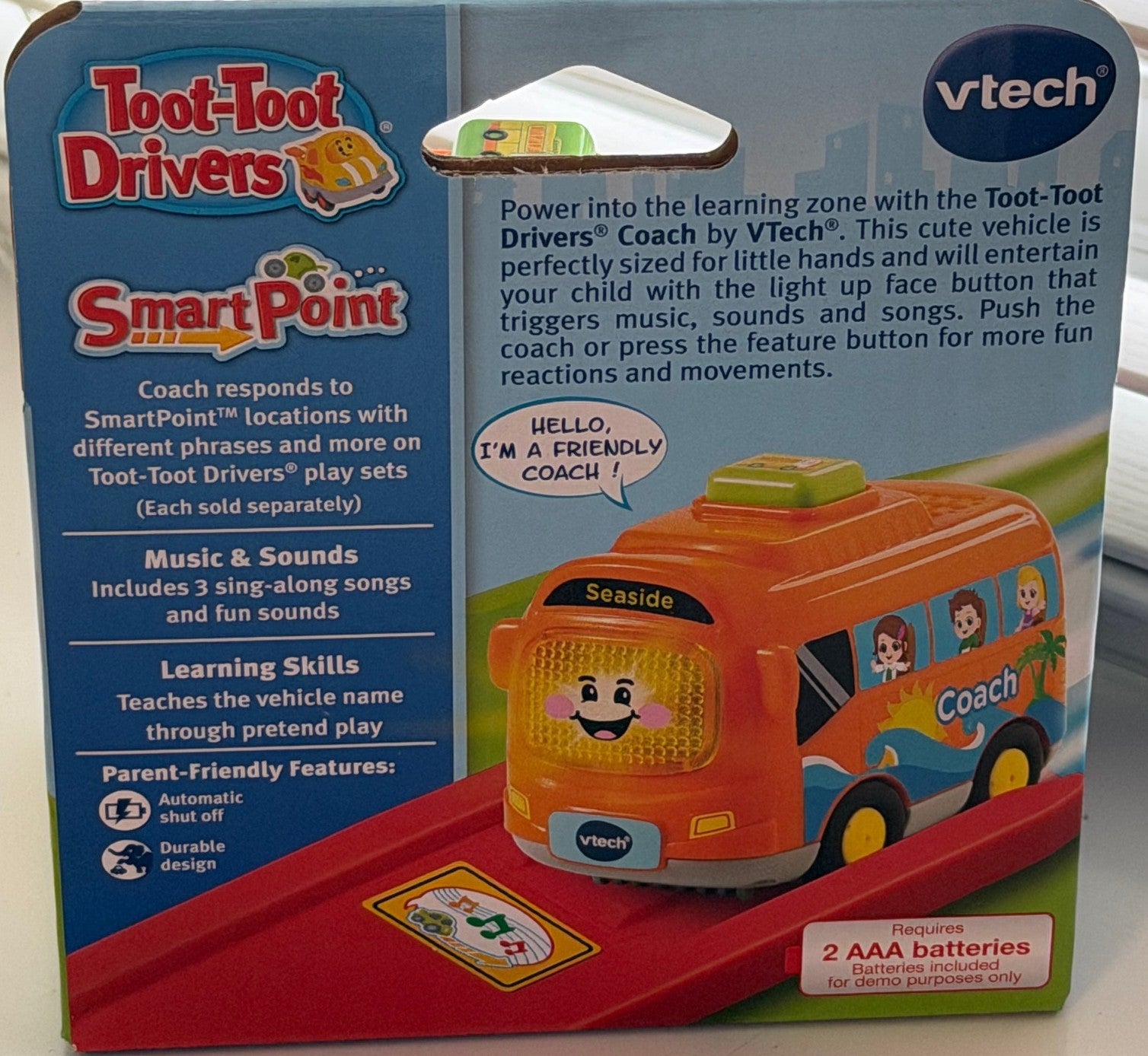VTech Toot-Toot Drivers Bundle Coach Bus + Pizza Truck Musical Learning Toys