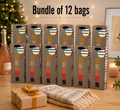 Cheers Bottle Gift Bags – Bundle of 12 Premium Paper Wine Bottle Bags