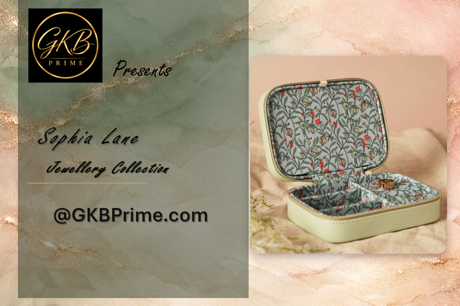Sophia® Lane Travel Jewellery Case – Green Floral