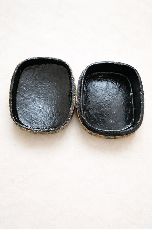 Bundle of 3 Handmade Kashmiri Papier Mâché Trinket Boxes Decorative Gift Boxes Floral