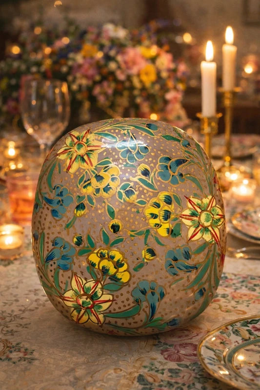 Bundle of 3 Handmade Kashmiri Papier Mâché Trinket Boxes Decorative Gift Boxes Floral