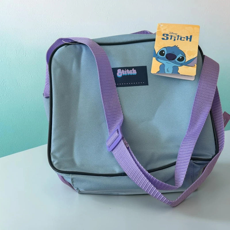 Disney Stitch Lunch Bag Kids Insulated Lunch Box Blue Purple School Picnic Bag