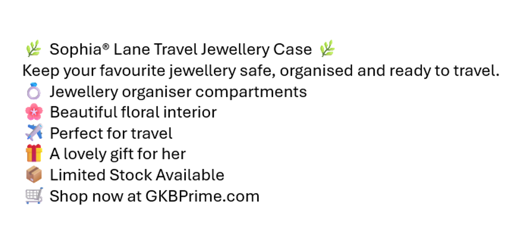 Sophia® Lane Travel Jewellery Case – Green Floral