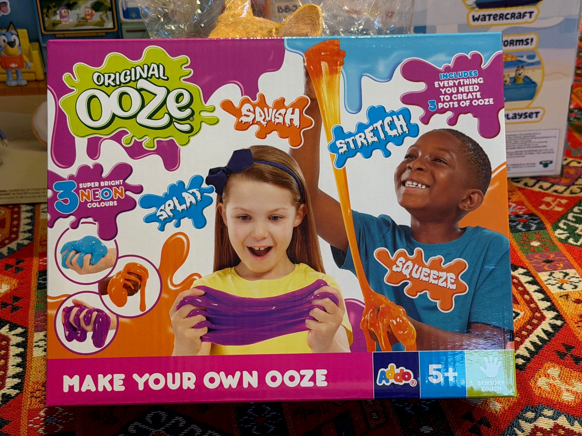 Make Your Own Ooze Slime Kit Kids Craft Set 3 Colours Sensory Toy 5+